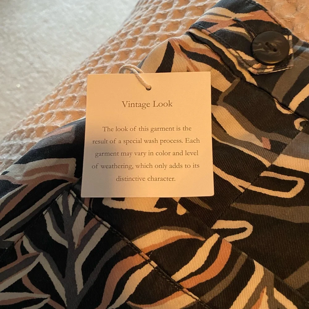 Nicole Miller New York Leaf Print Pants - Picture 7 of 14